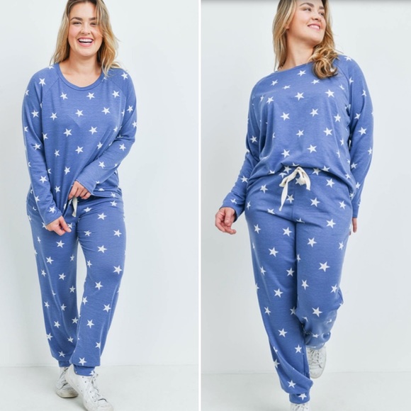 {Plus} Star Pajama Set - Picture 1 of 3